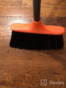 img 7 attached to 52" Long Handle Broom And Dustpan Set For Home, Kitchen, Office - Stand Up Floor Cleaning Set!