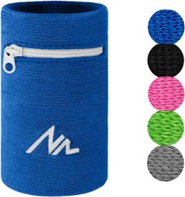 img 4 attached to Zipper Wrist Wallet Band For Running, Walking, Basketball, Tennis, Hiking And Cross-Fit - NEWZILL