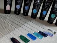 img 1 attached to Saviland Blue Series Poly Nails Gel Kit - Glitter And Cat Eye Nail Extension Builder Gel With 7 Colors And Thickening Solution For Starter And Professional Nail Artists review by Terrence Tucker