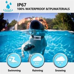 img 2 attached to 🐶 IP65 Waterproof Wireless Dog Fence - Adjustable Range Pet Containment System with Training Collar Receiver, Harmless for All Dogs, in White