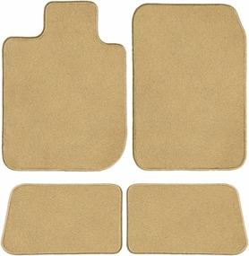 img 4 attached to 🚗 GGBAILEY Beige Custom-Fit Floor Mats for Lexus LS 400 1995-2000: Driver, Passenger & Rear