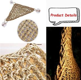 img 2 attached to 🦎 Enhance Your Reptile Enclosure with Hamiledyi Bearded Dragon Hammock and Climbing Toys: Ideal Decor for Lizard Habitat, Chameleon, Hermit Crabs, Gecko, and Snakes