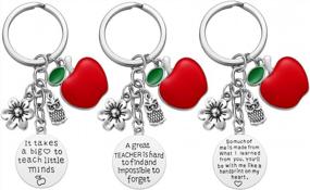 img 2 attached to IJuqi Teacher Gifts For Women - 6PCS Teacher Keychain Teacher Appreciation Gifts, Thank You Gifts For Teachers, Birthday Valentine'S Day Christmas Gifts For Teachers