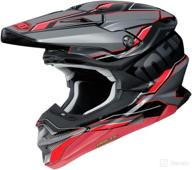 shoei vfx-evo helmet - allegiant (x-small) (red/grey) logo