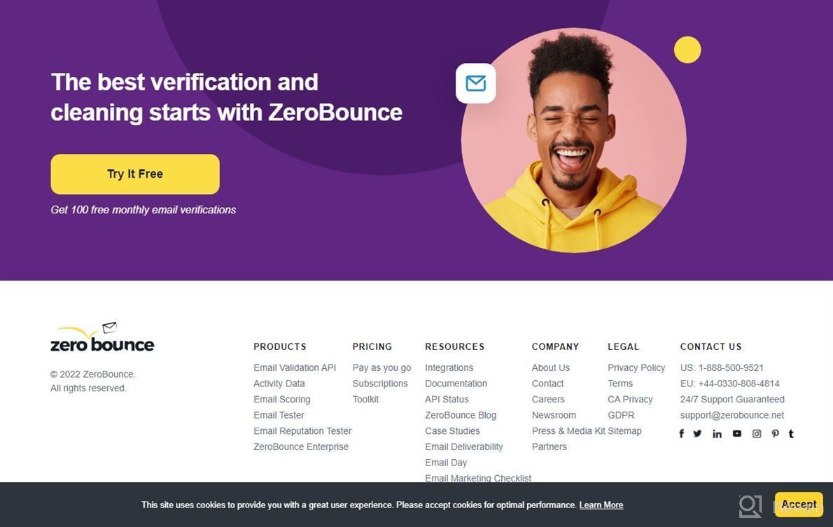 img 1 attached to ZeroBounce review by Roel Lebron