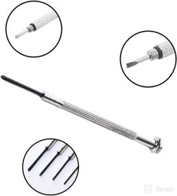 img 3 attached to 🔧 6CS Precision Screwdriver Kit for Jewelry, Watch, Eyeglass Repair – Multiple Flathead and Phillips Sizes, Ideal mini Screwdriver Bits