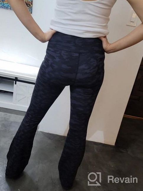 img 1 attached to Stay Chic And Comfortable With Promover Women'S High Waist Bootcut Yoga Pants Featuring Pockets review by Juan Anderson