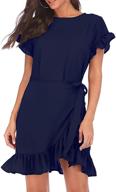 round ruffles sleeve women's dresses - women's clothing collection via dresses logo