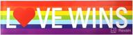 love wins rainbow bumper sticker logo