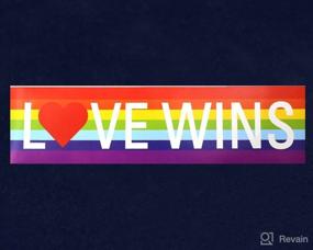 img 1 attached to Love Wins Rainbow Bumper Sticker