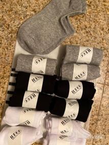 img 5 attached to 12 Pairs Non Slip Athletic Low Cut Socks For Women & Men - No Show Grip Anti-Slid Casual Socks