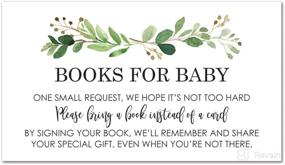 img 1 attached to 📚 Adorable 48 cnt Greenery Baby Shower Book Request Cards – Perfect for Celebrating Parenthood!