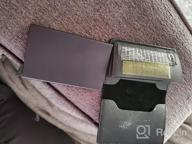 img 1 attached to 📇 Streamlined Leather Credit Card Sleeve with Aluminum Ejector review by John Finley
