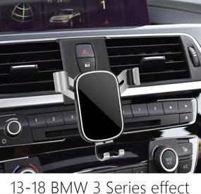 img 3 attached to LUNQIN Car Phone Holder for 2013-2028 BMW 3/4 Series [Big Phones with Case Friendly] - Secure Mobile Phone Mount for Auto Accessories Interior Decoration