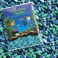 experience the tranquility: pure water pebbles nature's ocean aquarium gravel in blue lagoon shade - 5lb delight logo