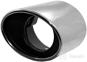 img 3 attached to 🚗 Accord 2008-2012 Stainless Steel Exhaust Muffler Tip Pipes - Chrome Finish