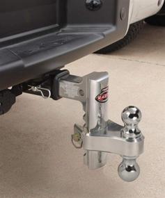 img 1 attached to 🔧 Silver Trimax TRZ4ALRP 4" Aluminum Adjustable Hitch with Dual Hitch Ball and Receiver Adjustment Pin