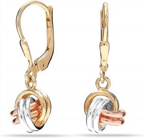 img 4 attached to Женские серьги-кольца с подвесками в форме сердца из стерлингового серебра 925 пробы - LeCalla Jewelry