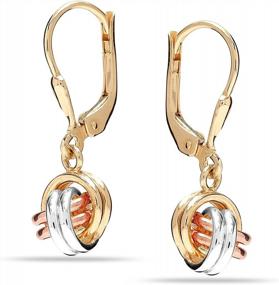 img 3 attached to Женские серьги-кольца с подвесками в форме сердца из стерлингового серебра 925 пробы - LeCalla Jewelry