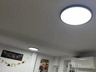 img 1 attached to TALOYA 18W LED Flush Mount Ceiling Light, 5000K Daylight White 8.9 Inch Round, 2 Pack For Low Ceilings Bedroom Hallway Areas review by James Weber