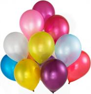 assorted color party balloons - perfect for weddings and celebrations - set of 12 balloons by pixriy logo
