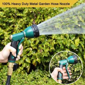 img 3 attached to Upgrade Your Garden Game With FANHAO Heavy Duty Metal Hose Nozzle - 7 Spray Patterns For Perfect Garden Watering, Car Washing, And Pet Showering