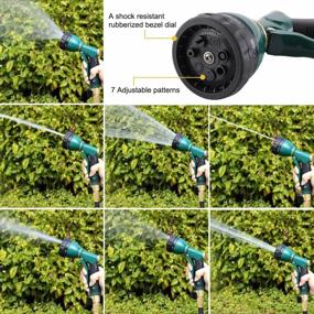 img 1 attached to Upgrade Your Garden Game With FANHAO Heavy Duty Metal Hose Nozzle - 7 Spray Patterns For Perfect Garden Watering, Car Washing, And Pet Showering