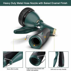 img 2 attached to Upgrade Your Garden Game With FANHAO Heavy Duty Metal Hose Nozzle - 7 Spray Patterns For Perfect Garden Watering, Car Washing, And Pet Showering