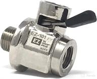 🔧 effortless oil changes made easy with ez (ez-101) silver 1/2"-20 unf thread size oil drain valve logo