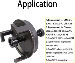 img 1 attached to Harmonic Balancer Balancers Compatible Chrysler