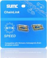 4 pairs re-usable quick link for bike chains - compatible with shimano/kmc/campagnolo/sram | inkesky logo