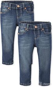 img 3 attached to 👖 The Children's Place Baby and Toddler Girls Basic Skinny Jeans: Comfortable and Stylish Denim for your Little Fashionistas!