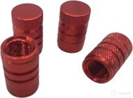 godeson red car tire valve stems cap knurling style tire valve cap from logo