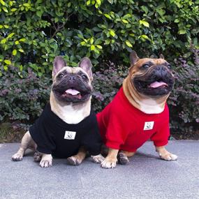 img 2 attached to 🐶 iChoue Embroidered Cotton Dog Sweater Apparel