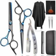 fcysy professional hair cutting scissors kit - haircut shears set, barber scissors, blending shears for home & salon use by hairdressers logo