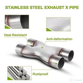 img 2 attached to AUTOSAVER88 Universal Stainless Exhaust Muffler Replacement Parts