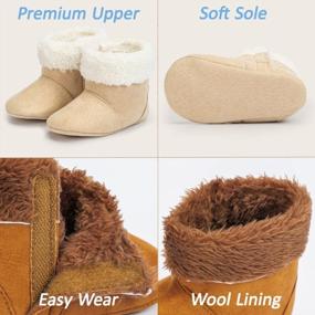 img 1 attached to Winter-Ready: Keep Your Little One Warm With KIDSUN Cozy Fleece Booties - Non-Slip, Stay On For Newborns & Infants
