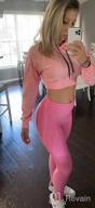 img 1 attached to Women'S Summer Hoodie Pullover Cropped Sweatshirt Long Sleeve Crop Top Workout Casual Cute review by Madison Dickinson