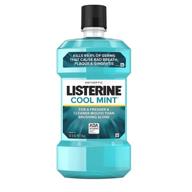 🌿 cool mint listerine antiseptic mouthwash: enhance your oral care routine logo