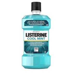 img 4 attached to 🌿 Cool Mint Listerine Antiseptic Mouthwash: Enhance your Oral Care Routine
