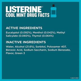 img 2 attached to 🌿 Cool Mint Listerine Antiseptic Mouthwash: Enhance your Oral Care Routine