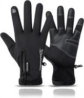 waterproof thermal snow gloves with touchscreen for men and women by weitars - ideal for hiking, cycling and winter warmth logo