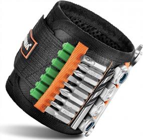 img 4 attached to Magnetic Wristband: The Ultimate Time-Saving Tool For Holding Screws, Nails, And More - 15 Super Strong Magnets And Perfect Gift For Men!