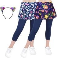 👖 zukocert footless leggings: stretchy and stylish girls' clothing set - 150 colors available logo