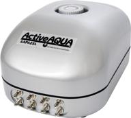 active aqua air pump aapa25l from 🌊 hydrofarm - 8 outlets, 12w, 25 l/min, 25l, white logo