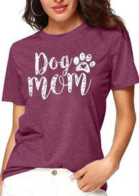 img 1 attached to Tshirts Women Funny Graphic Sleeve Dogs best for Apparel & Accessories