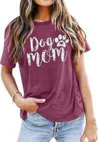 img 3 attached to Tshirts Women Funny Graphic Sleeve Dogs best for Apparel & Accessories