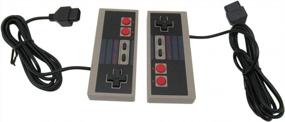 img 2 attached to Проводной сменный контроллер NES-004 для винтажной игровой консоли Nintendo NES