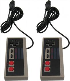 img 3 attached to Проводной сменный контроллер NES-004 для винтажной игровой консоли Nintendo NES