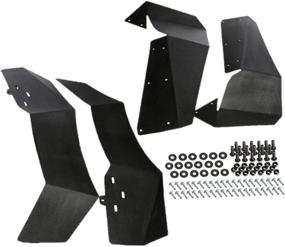 img 3 attached to 4-Piece Front and Rear Side Mud Flaps Mudguards Fender Flares Kit for Polaris RZR-4 900(2015-2018) RZR-S 900 RZR-S 1000(2015-2019) UTV